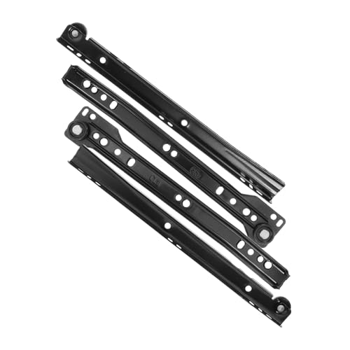 OSALADI 1set Durable Drawer Slide Track Guides Metal Furniture Slides for Dresser and Cabinets Full Extension Under Mount Design Cold Rolled Construction Easy Operation