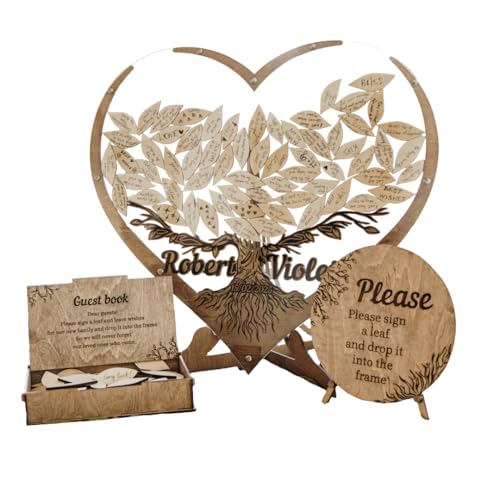 Tree Leaves Guest Book | Personalized Wedding Guest Book Alternative