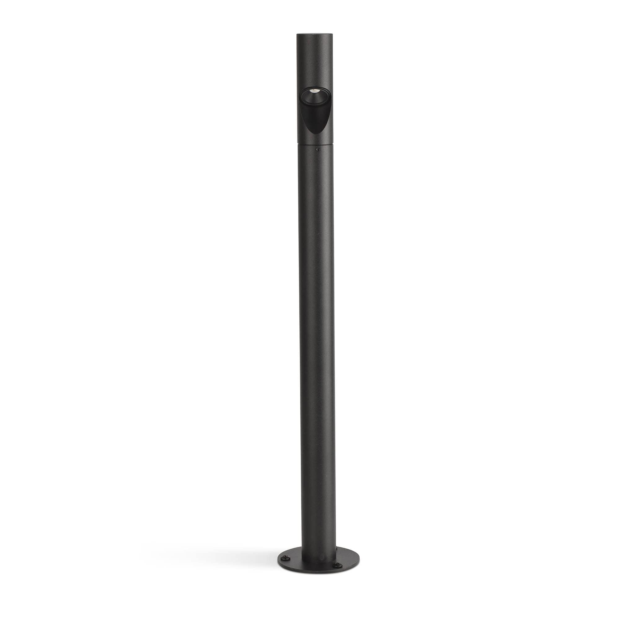 Lampe balise noire Faro Barcelona 70247 Bezel borne éclairage extérieur sol