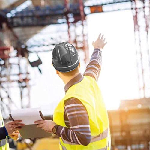 Image of LADWA Grey Heavy Duty Director Safety Helmet, ISI Marked Industrial Protective Hard Hat for Construction and Outdoor Safety Applications (Pack of 5)