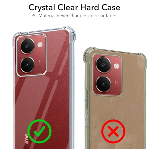 Image of Jkobi Shockproof Crystal-Clear Back Cover for Realme P3 Ultra (Anti Yellow Case | Drop & Camera Protection | Hard Polycarbonate)