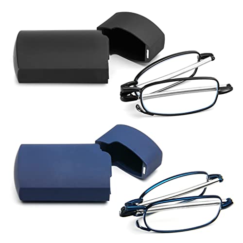 YQJYWZTF Folding Anti-Blue Light Reading Glasses (2-Pack)