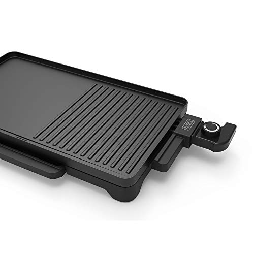Plancha Grill Black+Decker BXGD2200E - 2200W, antiadherente, fácil limpieza