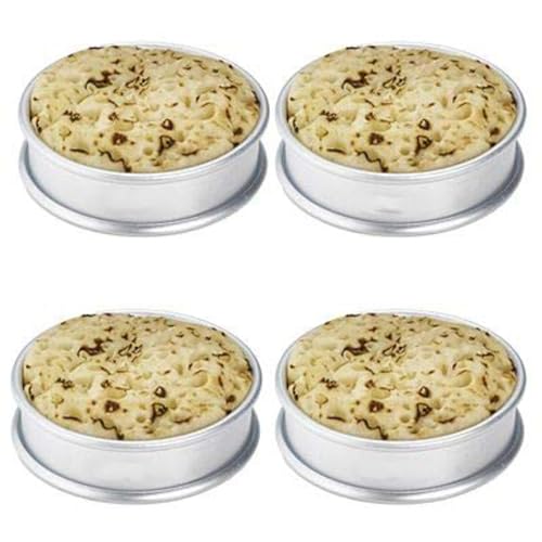 Crumpet Rings 8.5cm Pack of 4 – Ideal for Homemade Crumpets and Muffins