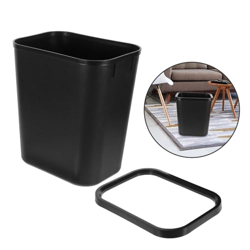 Caneca de basura rectangular de plástico para cocina y oficina miniatura 7