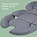 Innokids Infant Car Seat Insert, Car Seat Head and Body Supports for Babies, Soft Car Seat Insert Cushion Pad Suit for Infant Car Seats and Baby Strollers(Grey)