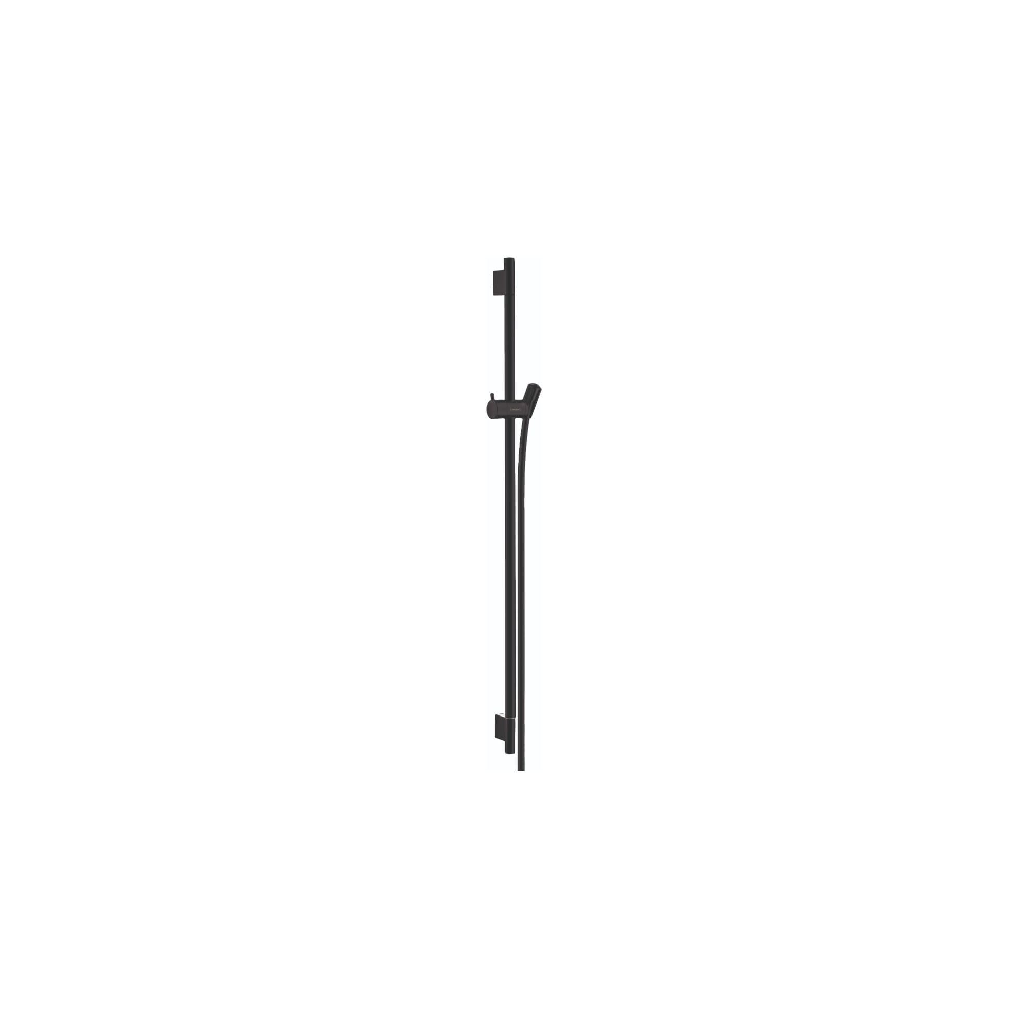 Hansgrohe Black Unica Shower Rail S Puro 90 Cm With Isiflex Shower Hose 160 Cm, Matt 28631670