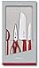 Victorinox Swiss Classic Küchengarnitur in Geschenkverpackung, 4-teilig, rot