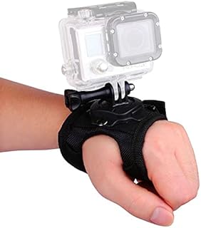 SRIKEKL 360 Degree Rotation Hand Strap Mount for GoPro Hero 10 9 8 7 6 5 Black Session,Hand Glove Wrist Strap Mount for AKASO DJI OSMO Action Camera Accessories (2 Sets Pack)
