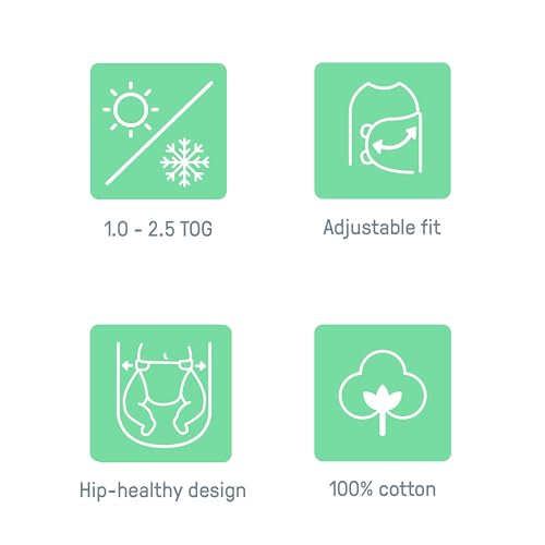 Image of SwaddleMe by Ingenuity All Season Baby Swaddle, 2 Quick Flip Layers to Change from 1.0 to 2.5 TOG, Size 0-3 Months, 7-14 Pounds - Dream Waves