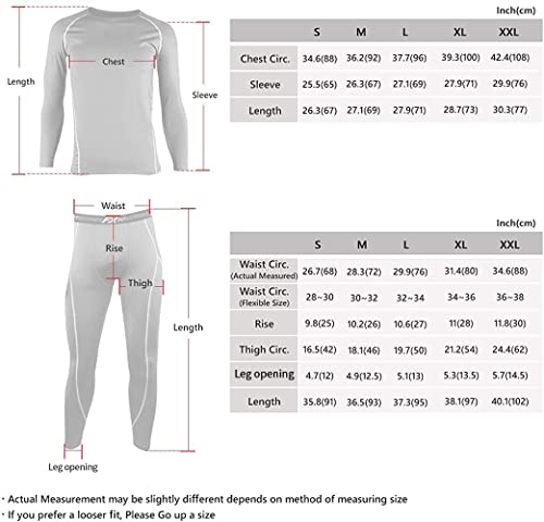 FITEXTREME MAXHEAT Men's Fleece-Lined Thermal Underwear Set