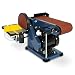 Produktbild EBERTH Schleifmaschine Bandschleifmaschine Bandschleifer Tellerschleifer Elektrisch 375W (Verstellbare Werkzeugauflage, Verstellbares Schleifband, Antivibrationsfüße, inkl. Schleifpad & Schleifband)