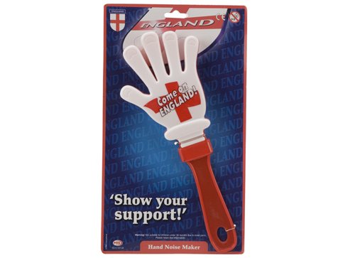 England Flag Jumbo Clapping Hand Noise Maker - Cricket & Football World Cup Fan Essential