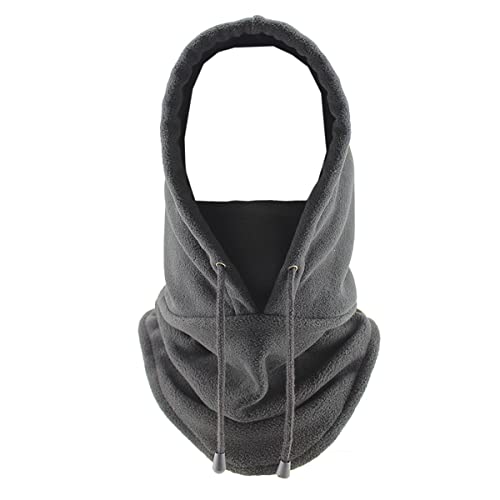 Techson Pasamontañas Sport Face Mask, a prueba de viento con forro térmico para invierno, forro de casco con capucha sombrero para motociclismo, ciclismo y esquí, gris, Talla única Cover