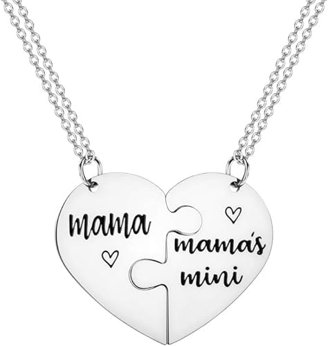 Sushirama Keys Mother Daughter Necklace 2 Pieces Set Mom Gifts from Daughter Matching Heart Necklaces for Women Gifts for Mom (B0D3J5M215) Amazon Price History, Amazon Price Tracker
