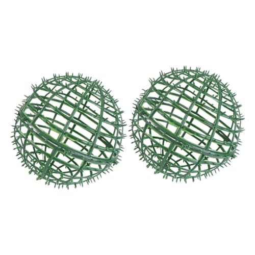 SOLUSTRE 2Pcs Artificial Plant Topiary Ball Frame Faux Grass Ball Holder for Wedding Decorations Garden and Party Use Lightweight Design