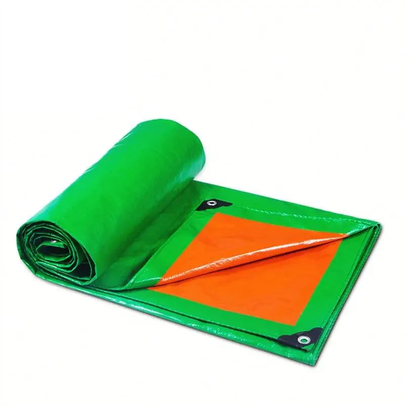 YUVAGREEN Heavy Duty Waterproof Tarpaulin Super Strong Tirpal, Tarpal, Tadpatri UV Treated (Olive Green with Orange 200 GSM, 24ft x 30ft) (B0DF56W88N) Amazon Price History, Amazon Price Tracker