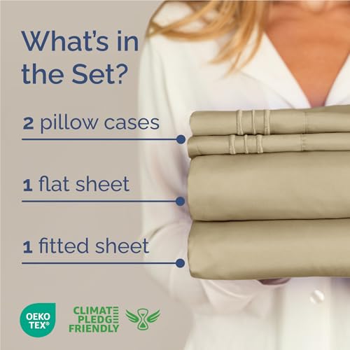 image for CGK Unlimited Full Size 4 Piece Sheet Set - Comfy Breathable & Cooling