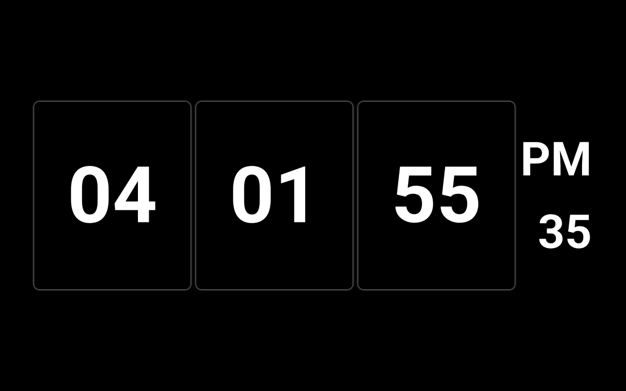 Flip Clock - Minimalist Clock Timer - App on Amazon Appstore