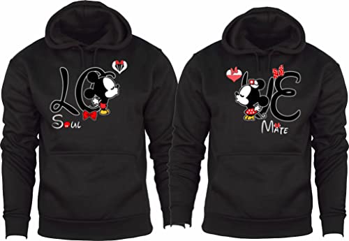 Soul Mate Mouse Sweatshirt Hoodie- Pullover Couples Matching Valentine's Love Hood wild trip for best memeories halloween christmas4