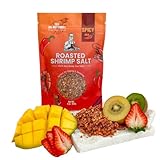 GrandpaKong Roasted Shrimp Salt (SPICY) – Crispy Chili Shrimp Salt Seasoning, Extra Crunchy Umami Heat, Real Shrimp, Khmer Craft Recipe, All-Purpose Dipping Fruits or Topping for Noodles, Rice, Seafood & Snacks – 8 oz Bag (SPICY)