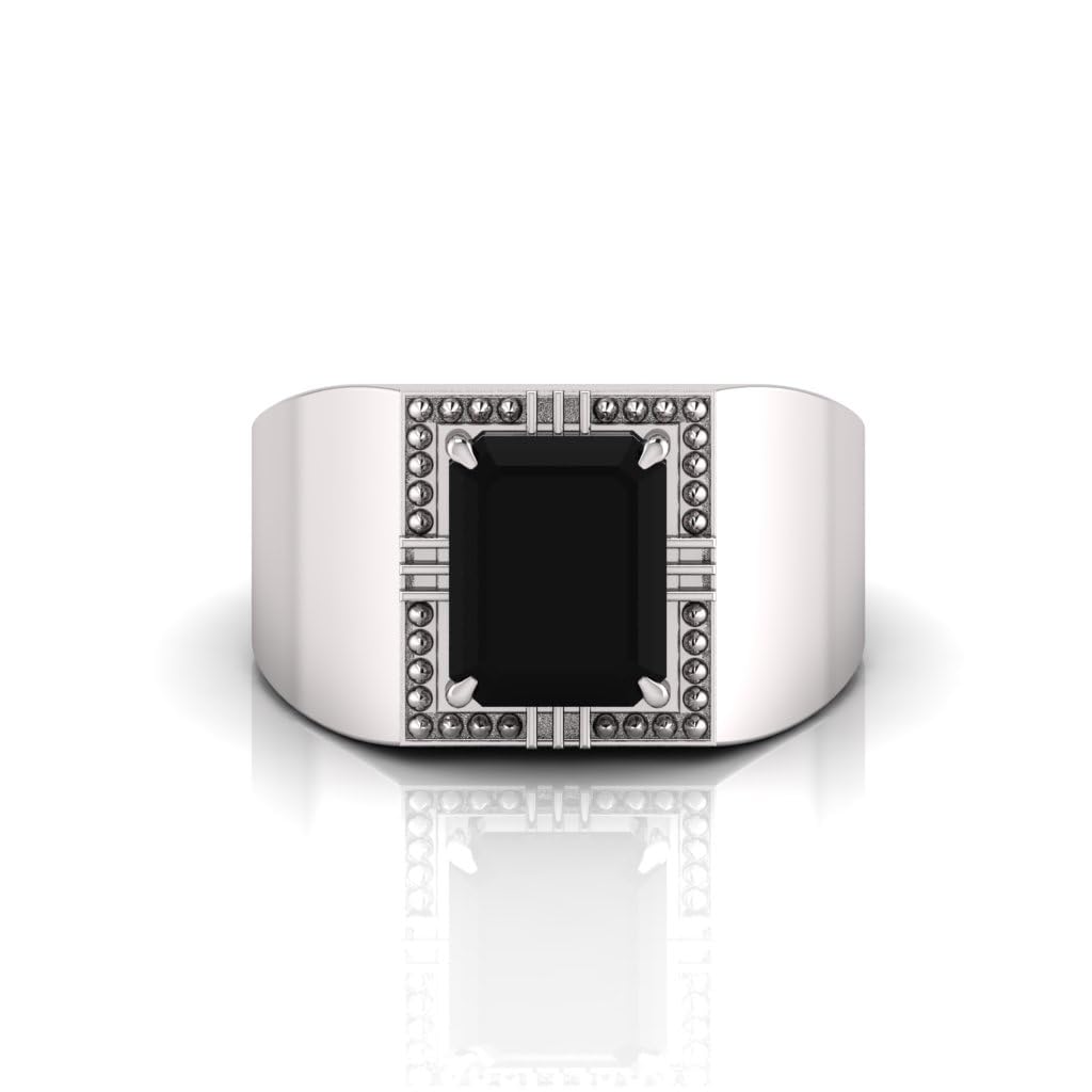 5.25 Ratti Black Hakik Original Stone Adjustable Ring For Men And Women With Lab Certified A11-picture-41