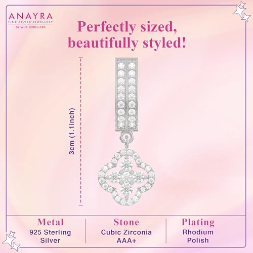 Image of 925 Sterling Silver Long Earrings for Women | Lightweight Drop Dangler Earrings | Hypoallergenic Rhodium Plated Anti-Tarnish Silver Jewellery | Daily & Office Wear | Gift for Wife, Girlfriend, Mother, Sister | Birthday, Anniversary, Rakhi