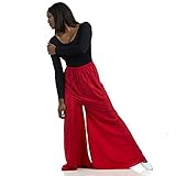 Danzcue Womens Celebration of Spirit Palazzo Pants, Scarlet, X-Large