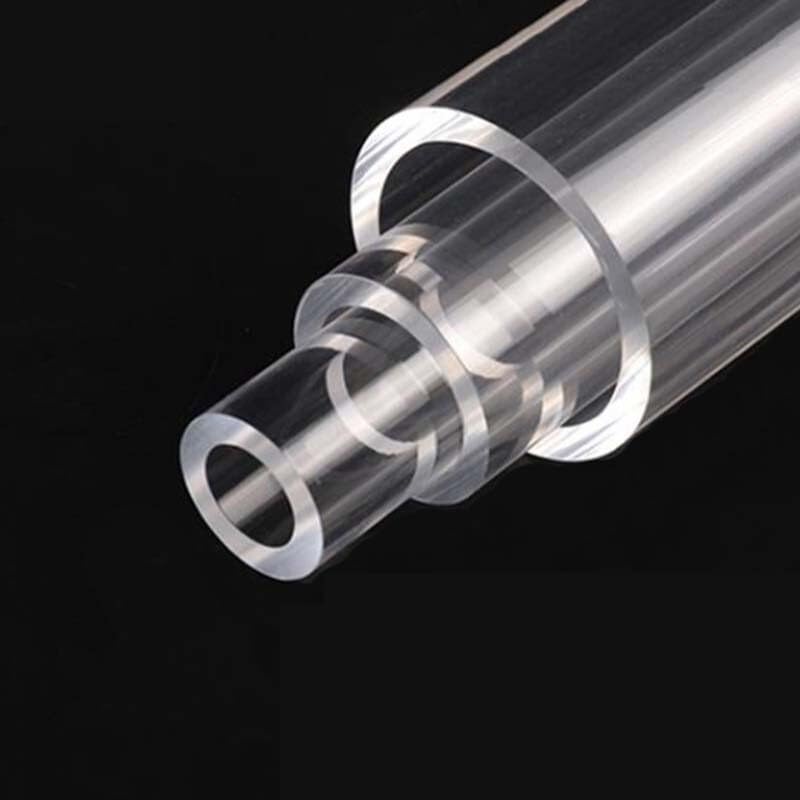 Tubo acrílico transparente (2 unidades): varilla hueca de pared gruesa, resistente a la presión, diámetro exterior de 12-50 mm, tubos acrílicos personalizables.(240 * 35 * 31MM)