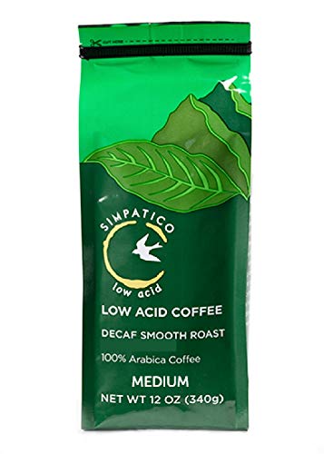 Simpatico Low Acid Coffee - Decaf Medium - Ground (12 Oz Bag) #TOP29