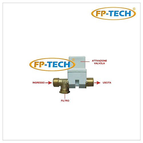Elettrovalvola Acqua 1/2 Per Pannello Solare Termico O Caldaia Acqua Calda Sanitaria"