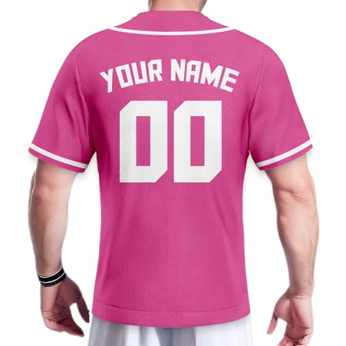 Camiseta personalizada para béisbol con botones y bordado miniatura 2