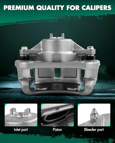 Image of SCITOO Front Left Brake Caliper With Bracket 19B3554 Compatible For Kia For Rondo 2007-2012