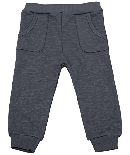 Image of JAN & JUL Warm Baby Girl Boy Winter Jogger Pants (6m, Heather Grey)