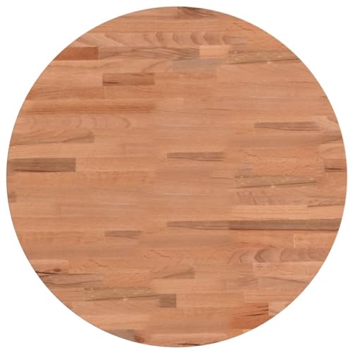 Plateau de table basse rond en hêtre pour remplacer un dessus de table usé