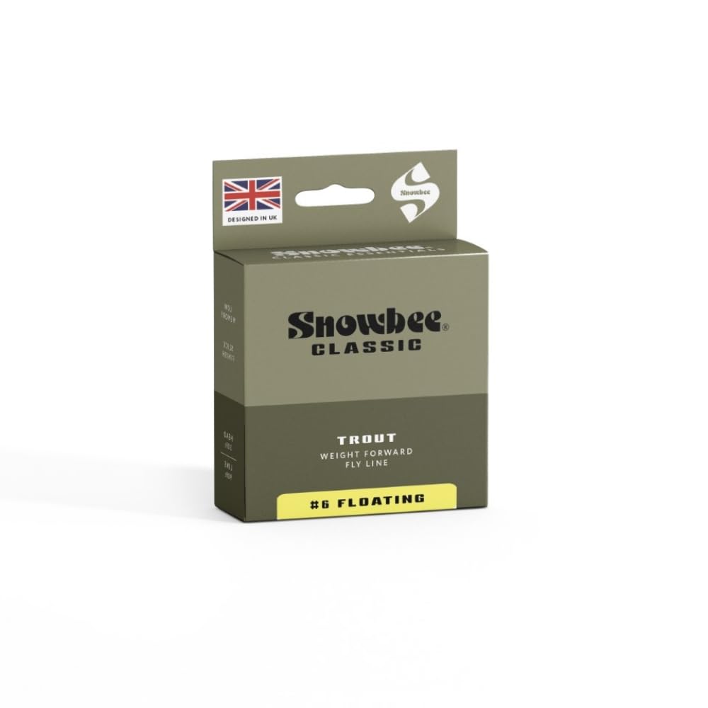 Snowbee Classic Floating Fly Line, Pale Yellow, WF4, Short Head Profile, Entry-Level Taper for Easy Casting and Turnover in Stillwater or River Fly Fishing