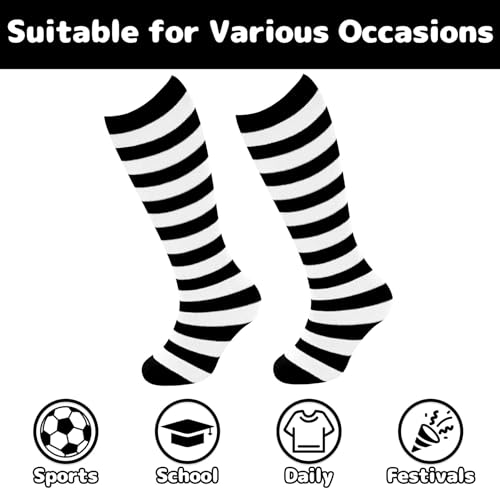 Image of Olreco 1 Pack Toddler Kids Youth Soccer Socks Girls Boys Baseball Socks Youth Knee High Softball Football Accessories Cotton