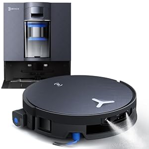 ECOVACS X12 OmniCyclone Aspirateur Robot, Blast, 22 000 Pa, pré-Dissolution des Taches FocusJet, PowerBoost, OZMO Roller 3.0, Rouleau Extensible et Qui se lève, vidage Automatique PureCyclone 2.0