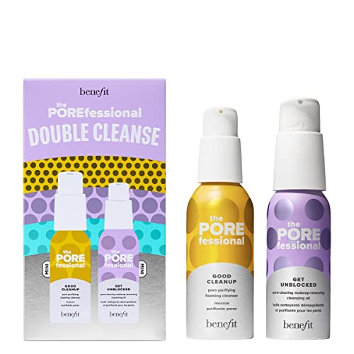 Benefit El juego de limpieza doble POREfessional - Mini aceite limpiador y limpiador espumoso dúo