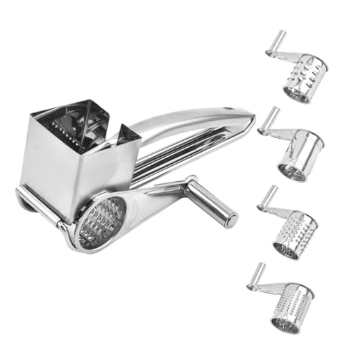 Rallador manual giratorio de acero inoxidable Ciieeo 4 piezas miniatura 1