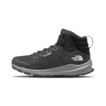 THE NORTH FACE Bota de caminhada masculina Vectiv Fastpack Mid Wp, Tnf preto/cinza vanadis, 41