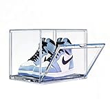【CAJA DE ORGANIZADOR DE GRAN CAPACIDAD】La dimension de la boîte de chaussures est: 14,2 (L) x10,6 (L) x8.6 (H) pouces, taille de chaussures adaptées jusqu'à 14, qu'il s'agisse de chaussures haut ou bas, il peut être facilement mis en place, ne plus poser vos chaussures à plat à nouveau, garder vos chaussures organisées et en forme comme neuves. ﻿