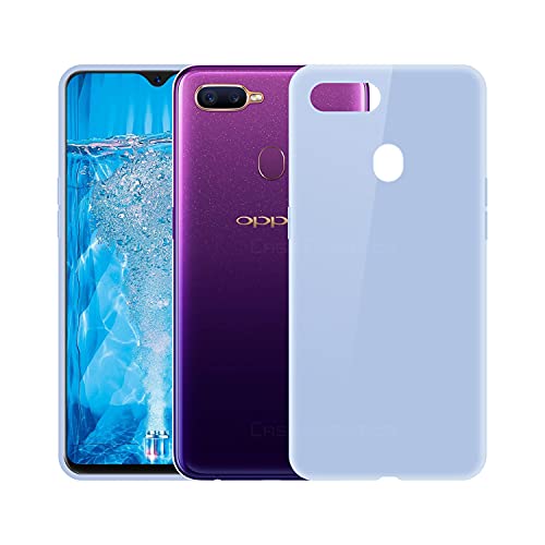 Image of Case Creation Luxurious OG Series for OppoF9 Case Cover,Anti-Dirty Slim Case Frosted Matte Cute Candy TPU Raised Bezel (Splash of Color) Back Cover for Oppo F9 -Purple