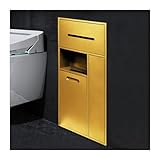 Nicho de ducha de acero inoxidable, estante de almacenamiento impermeable para baño y cocina