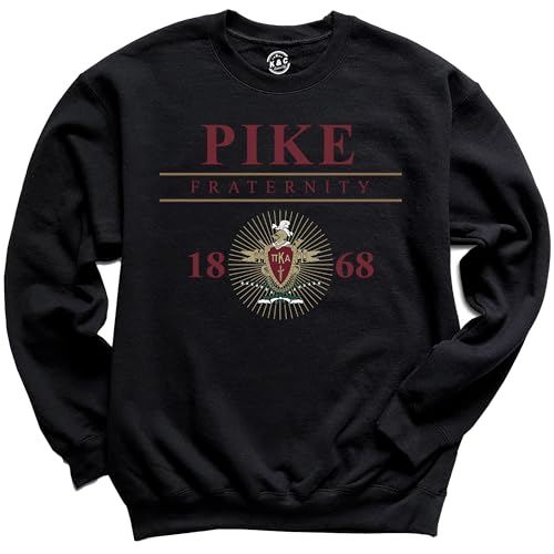 Pi Kappa Alpha Sweatshirt - PIKE Iconic Crest Fraternity Crewneck Sweatshirt