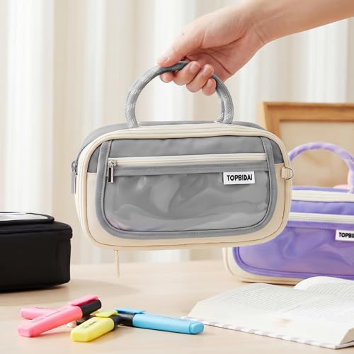 Image of TOPBIDAI Large Pencil Case Pouch School Supplies for Girls Boy Women Men