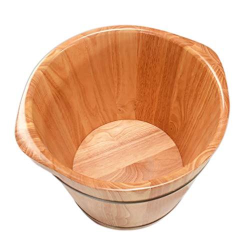 Baño de pies de madera tipo barril para adultos miniatura 2
