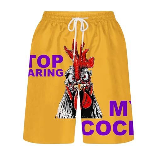 Mens Funny Hawaiian Pleated Tropical Straight Leg Loose Fit Trousers Pants Shorts for Man Beach Summer Fall 20253