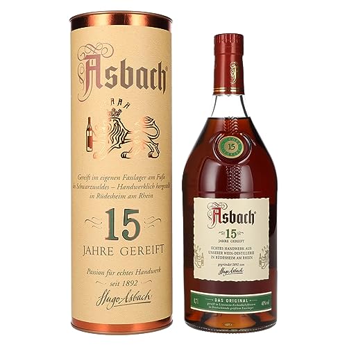 Asbach 15 Jahre inkl. Geschenkverpackung - Weinbrand (1 x 0.7 l)