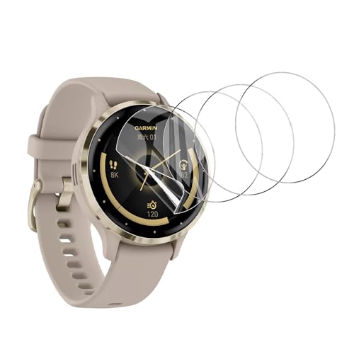 Anoowkoa 4 Stück Schutzfolie für Garmin Venu 4/Garmin Venu 3s 41mm [NOT Panzerglas] 9H Härte Gehärtete Folie HD Vollbild Handyfolie Hartglas Anti-Kratzer Displayfolie